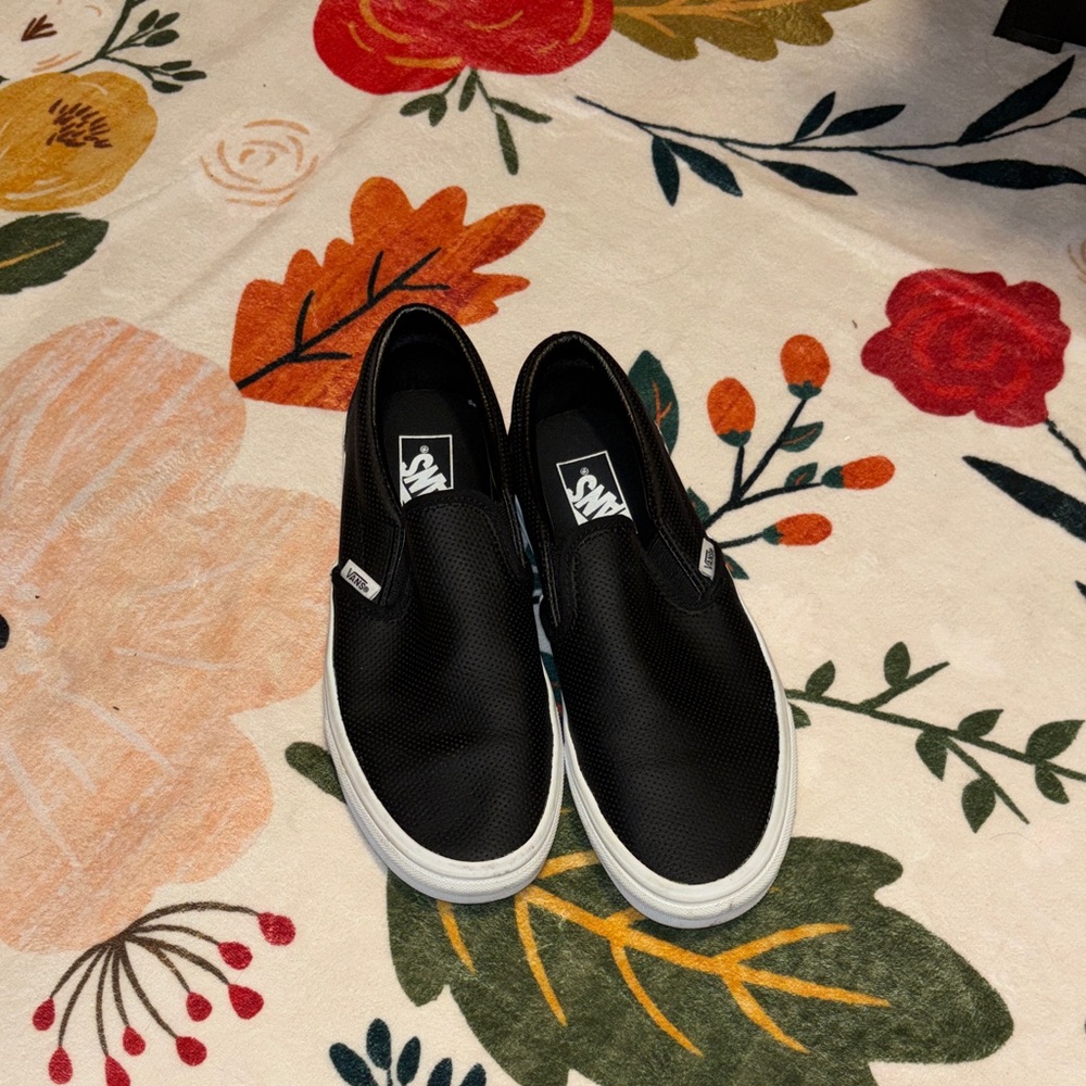 Vans Black Slip-On Sneakers